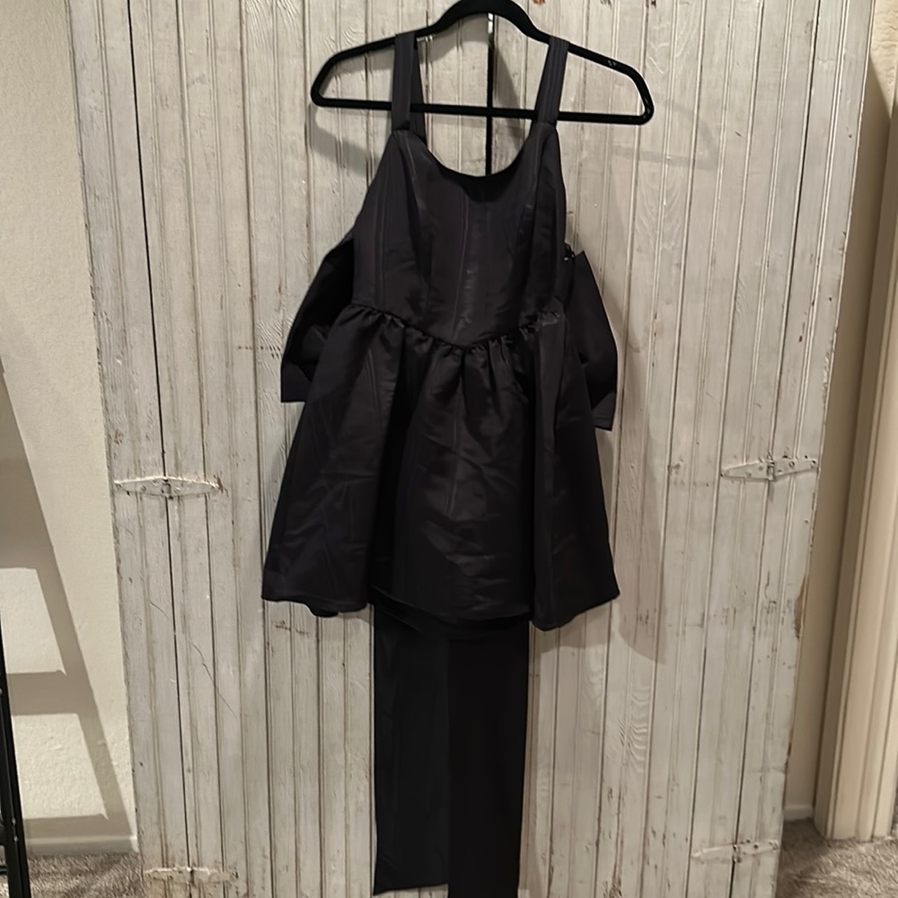 Loveshackfancy black bow dress